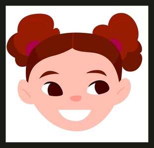 可爱双马尾小女孩头像