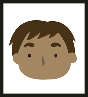 卡通风格男性头像