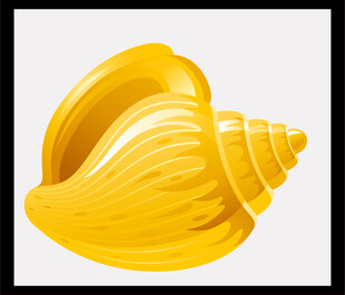 金色海螺图标