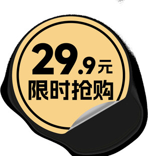 限时抢购促销标签