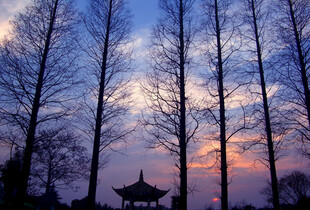 无锡太湖黄昏风景
