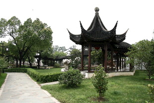 中式园林凉亭景观