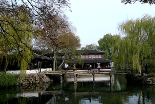 江南水乡古典园林景致