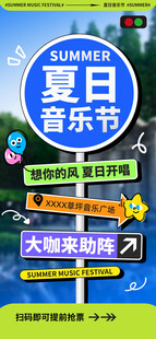 夏日音乐节宣传海报