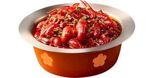 美味诱人的麻辣小龙虾