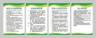 食堂管理制度牌