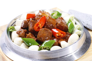 蒜香牛仔粒 