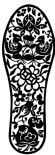 中式花纹鞋底图案设计