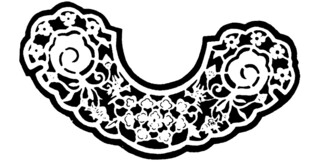 传统中式月牙形精美花纹