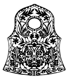 传统中式精美刺绣肚兜图案