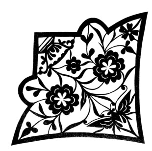 中式传统花卉装饰图案