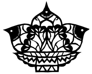 精美莲花图案装饰纹样