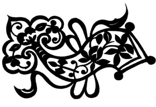 传统中式如意花纹图案