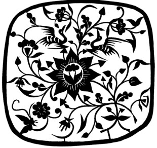 中式传统花卉图案纹饰