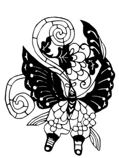 蝴蝶花纹装饰图案设计