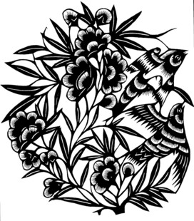 花鸟剪纸艺术图案
