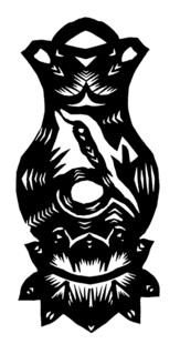 传统剪纸花瓶图案