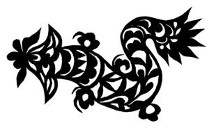 精美传统花纹龙形图案