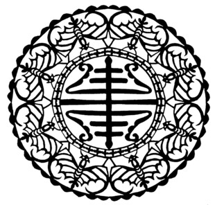 传统剪纸圆形吉祥图案