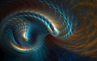梦幻漩涡抽象艺术图案