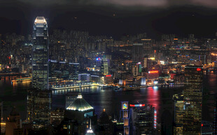香港璀璨夜景俯瞰