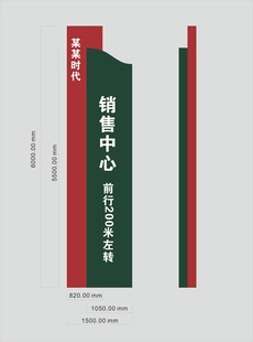 精美售楼处导视牌设计
