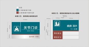 医院科室牌病房牌