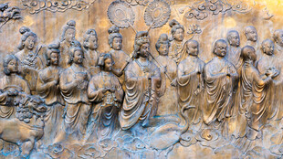 江西九江东林大佛东林寺浮雕