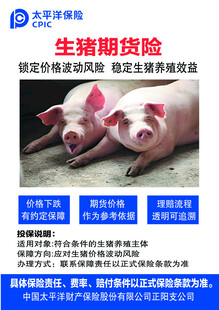 生猪期货保险宣传页展示