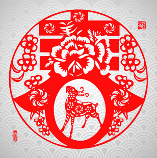 羊年剪纸艺术图案