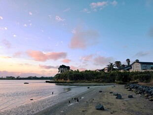 海滨黄昏美景