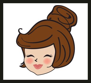 可爱卷发女孩头像