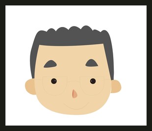 卡通风格男性头像