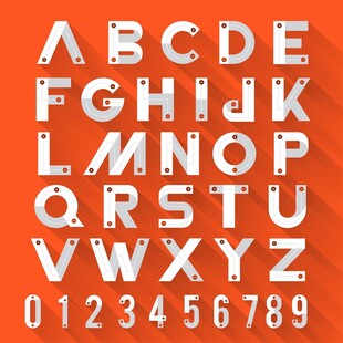 英文字母数字设计