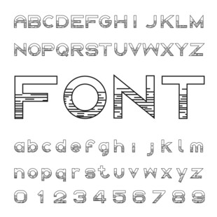英文字母数字设计
