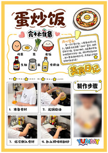 蛋炒饭制作教程海报