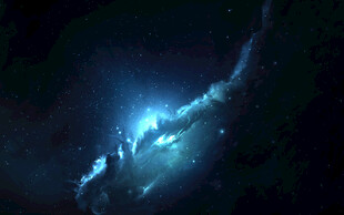 梦幻深邃的宇宙星空景象
