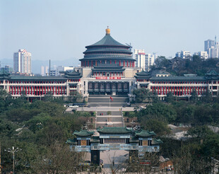 西安天坛古建筑风景图