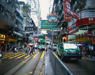 香港街头热闹景象