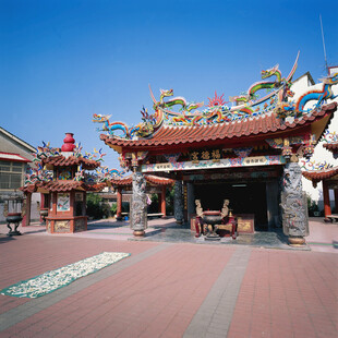 传统中式庙宇建筑景观