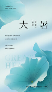 大暑时节 水墨风荷花图景