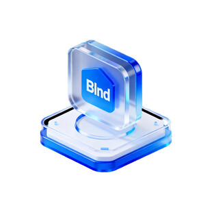 蓝色透明Blend图标
