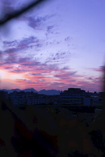 城市黄昏天空美景