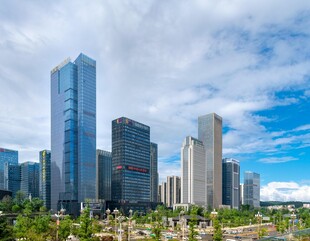 都市摩天大楼景观