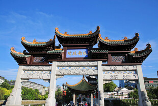 中式古典牌坊建筑景观
