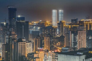 都市璀璨夜景
