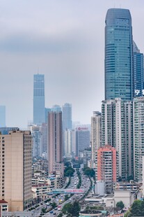 都市繁华天际线景观