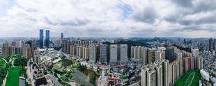 城市全景俯瞰图