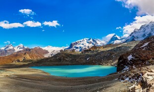 壮丽高山湖泊美景