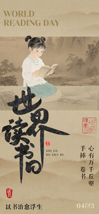 认真读书学习宋氏美学海报